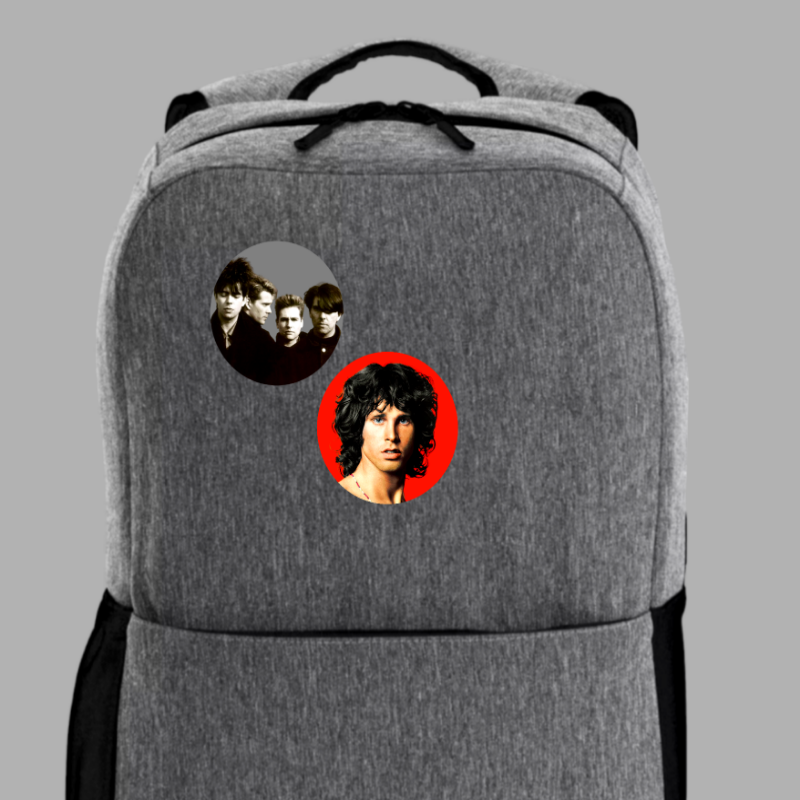 Custom Echo & The Bunnymen Photo Button Pin Handmade in AREA51GALLERY New Orleans