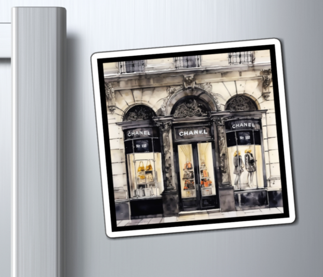 Fashion Boutique In Paris Magnet For Sale In AREA51GALLERY New Orleans