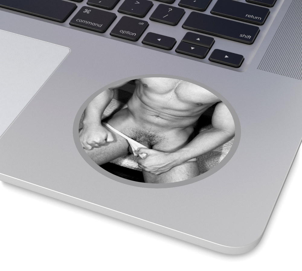 Muscle Gay Guy With Bulge Sticker For Sale In AREA51GALLERY New Orleans A Gay Owned Small Business