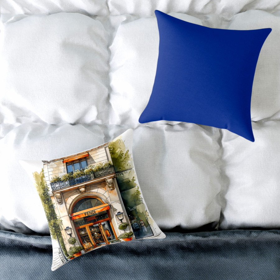 Fashion Boutique Facade Throw Pillow Collection For Sale In AREA51GALLERY New Orleans