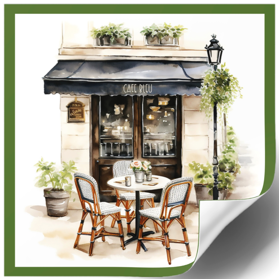 Coffee Cafe In The Garden District Sticker For Sale In AREA51GALLERY New Orleans