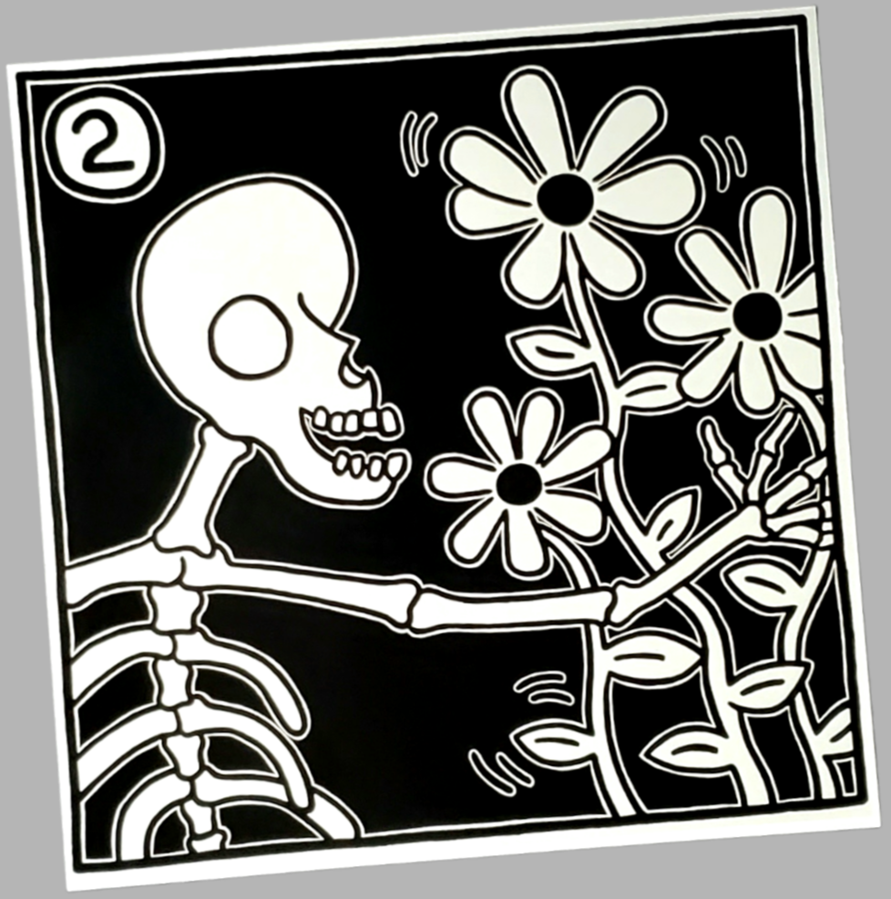 Keith Haring Skeleton Pop Art Set Sold In AREA51GALLERY New Orleans A Gay Owned Small Business