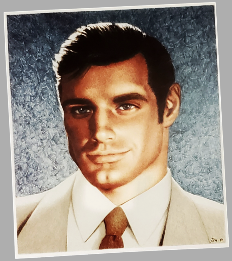 Authentic Tom Of Finland Print Color Pencil Drawing Photogrpah For Sale In AREA51GALLERY New Orleans