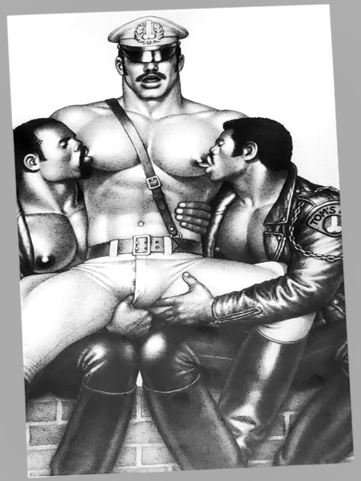 Tom Of Finland Three Male Fantasy Print