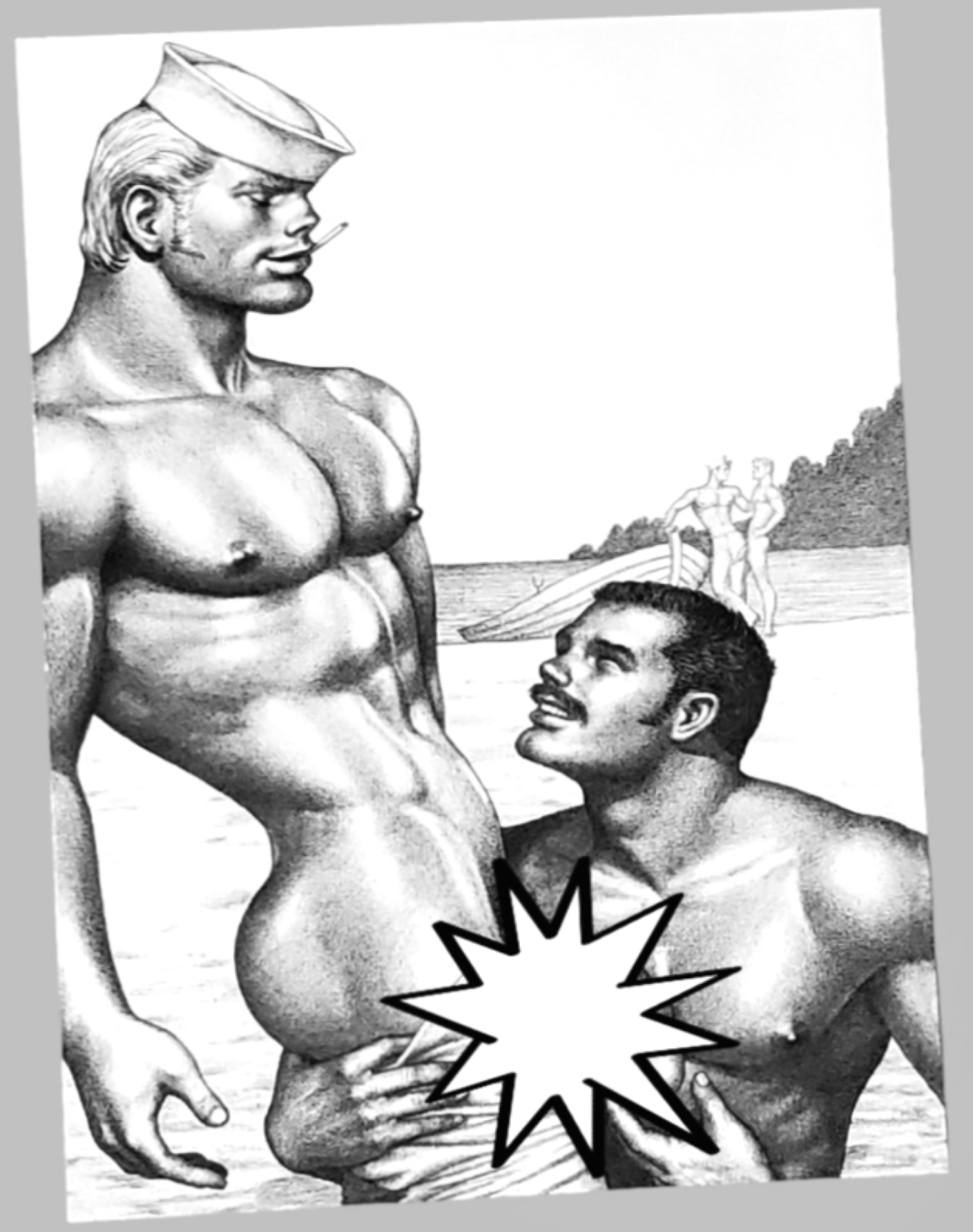 Tom Of Finland Nude Gay Couple Sex Play Gay Culture Art – AREA51GALLERY