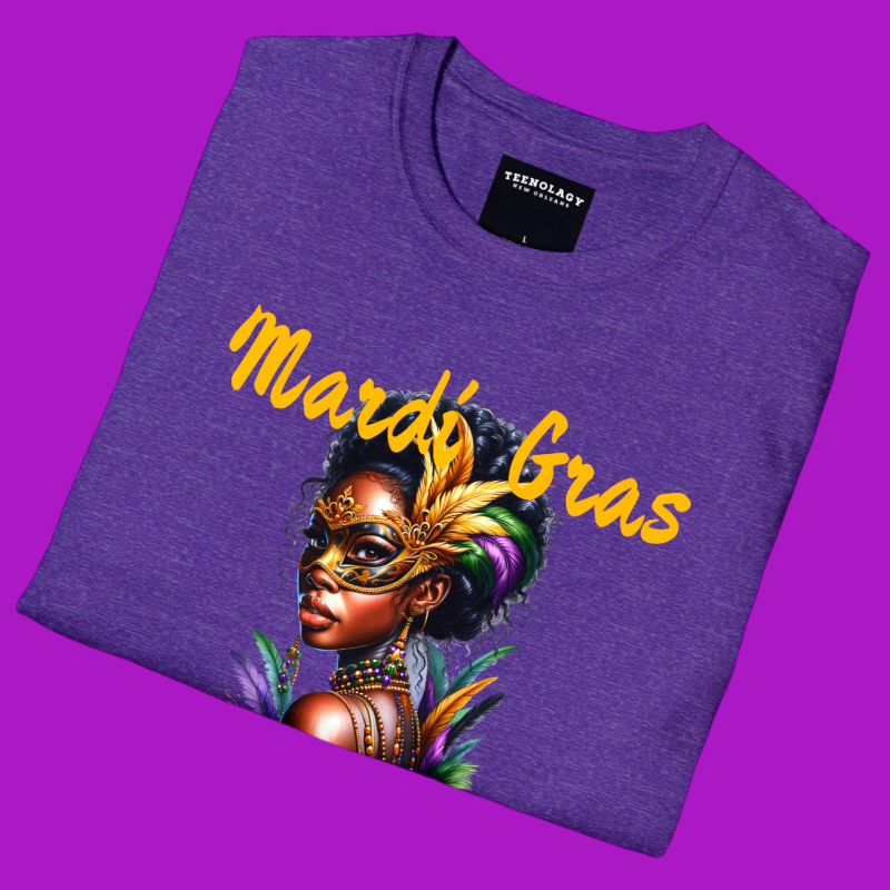 New Orleans Mardi Gras Queen T-Shirt or Sale In AREA51GALLERY New Orleans