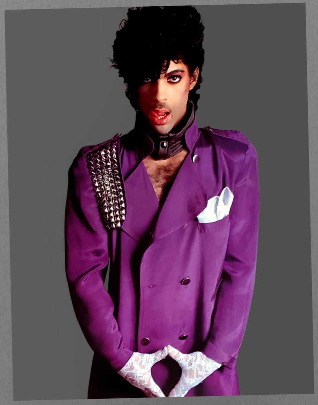Vintage Prince Purple Suit Vintage Photograph Poster For Sale In AREA51GALLERY New Orleans