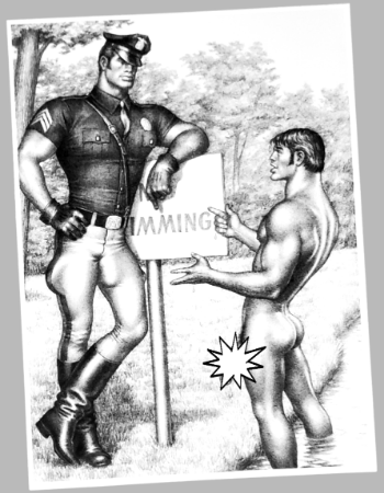 Authentic Tom Of Finland Full Frontal Swimmer For Sale In AREA51GALLERY New Orleans A Gay Owned Small Business