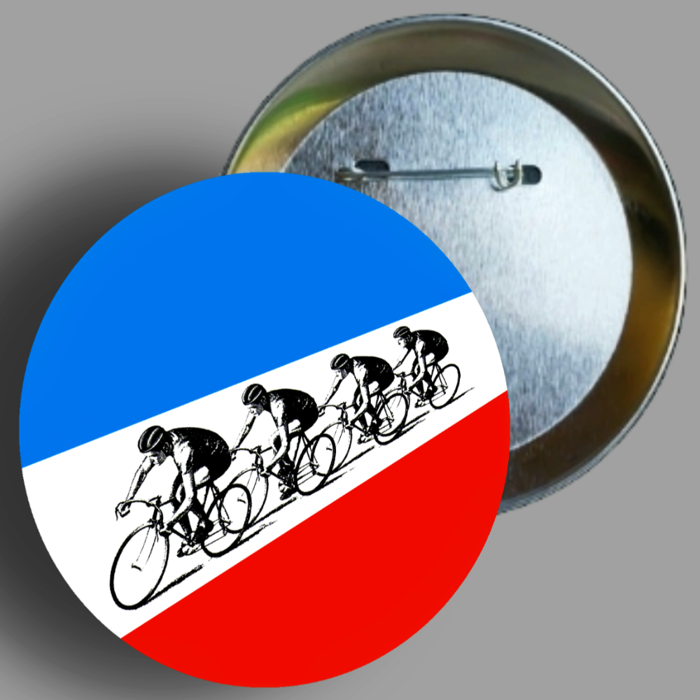 Kraftwerk Tour De France Soundtracks logo handcrafted 1PC 2.25" round button pin available in area51gallery