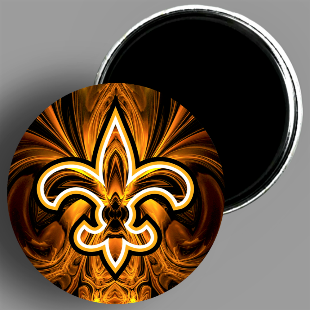 Fleur De Lis Graphic 3.25" Magnet Available In AREA51GALLERY