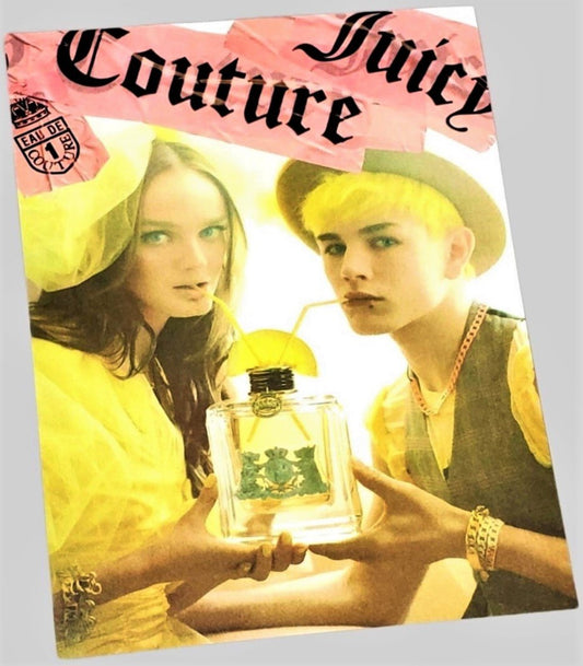 Juicy Couture Perfume advertisement page featured in September 2008 Vogue
