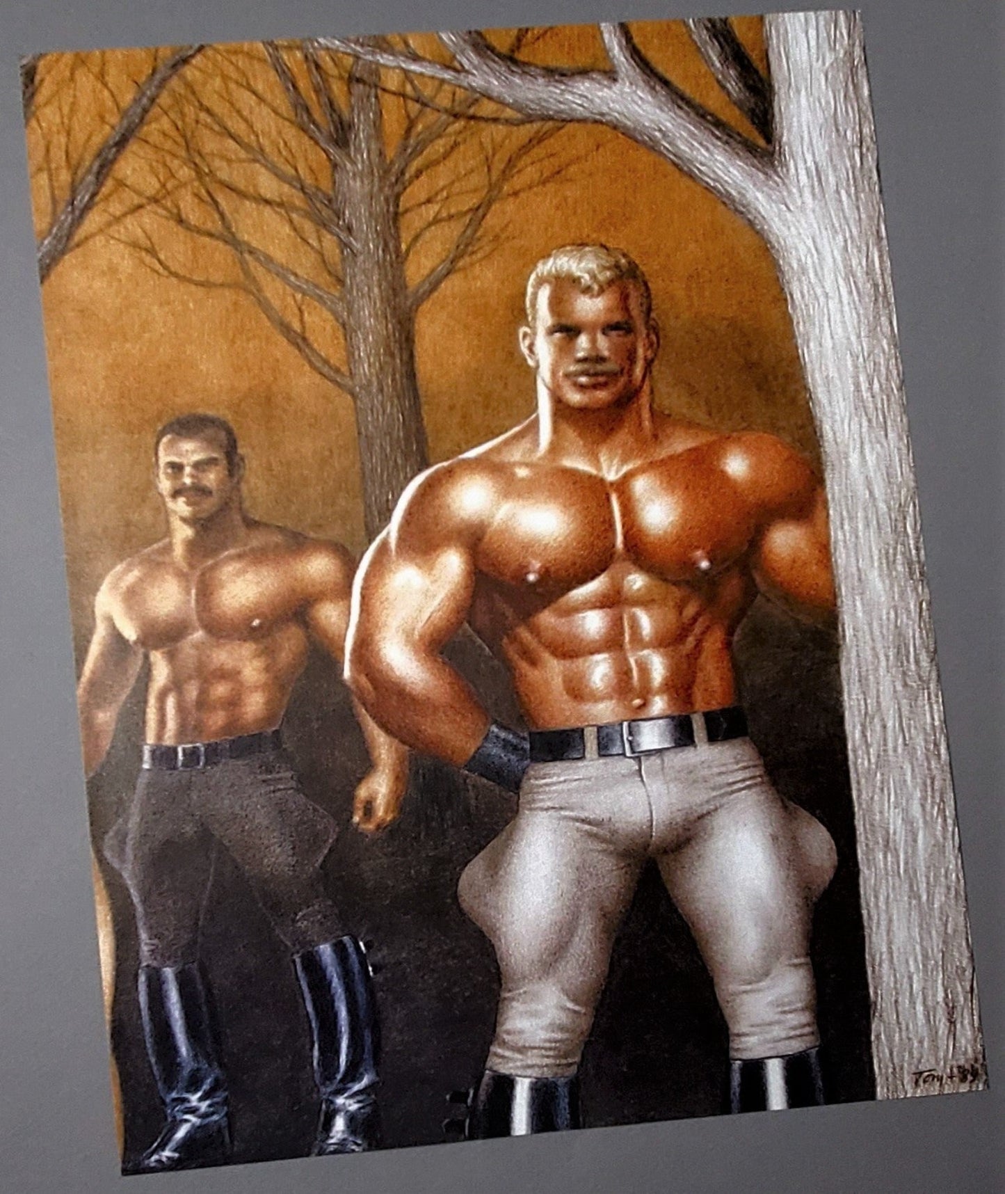 Tom Of Finland Art Print Drawing Available In AREA51GALLERY New Orleans