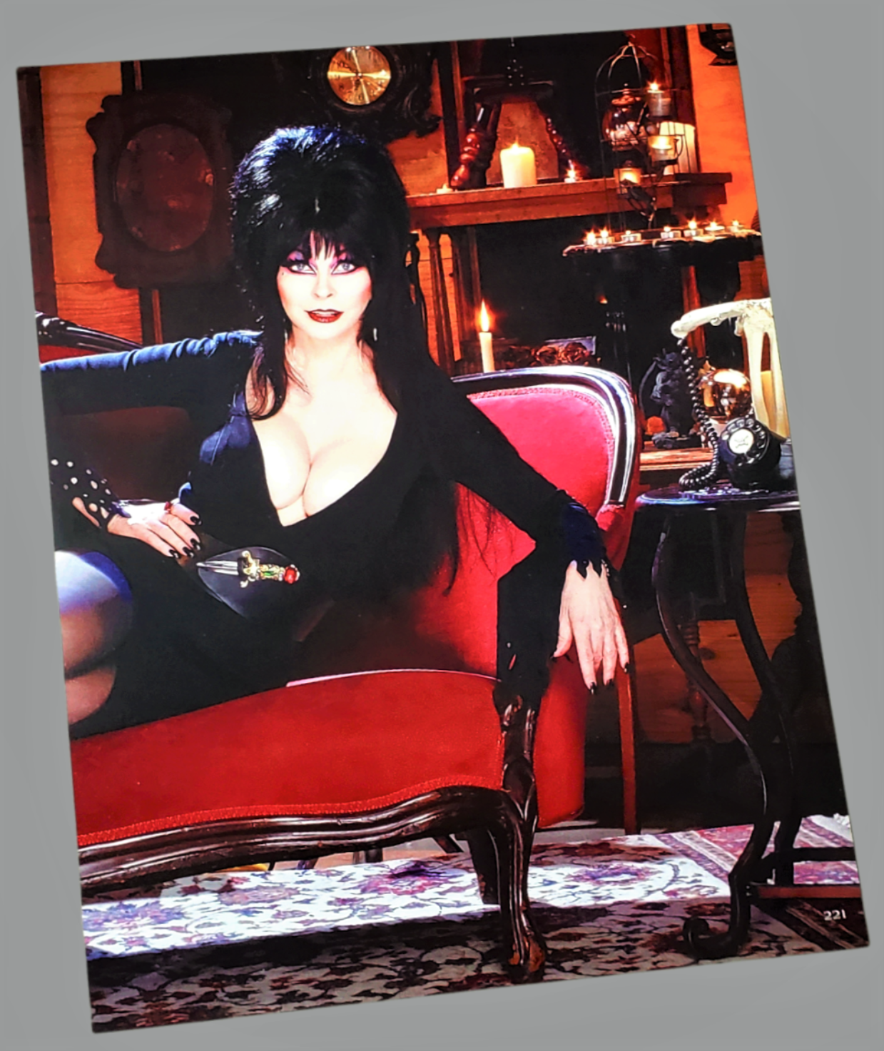 Elvira Mistress of The Dark Red Settee For Sale In AREA51GALLERY New Orleans