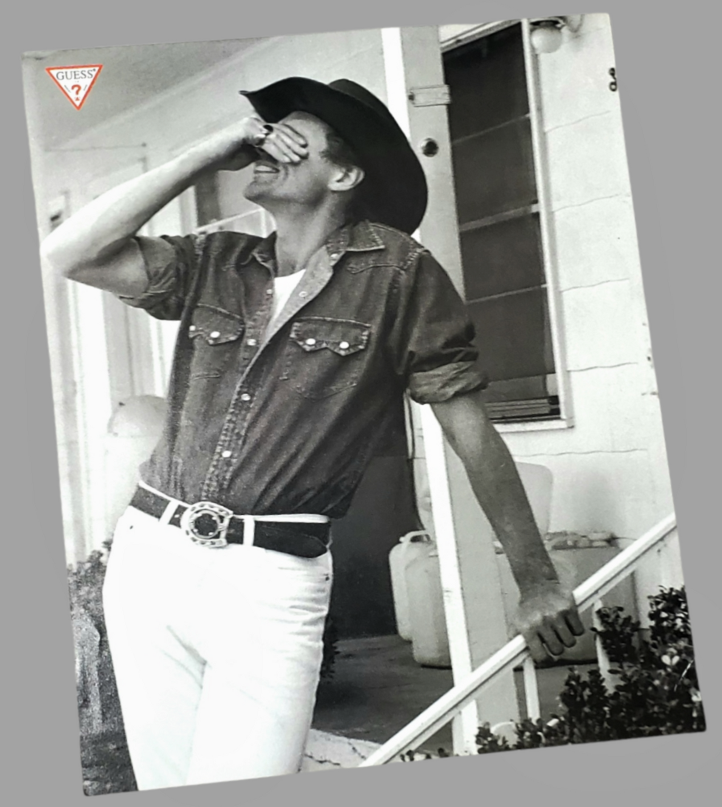 Guess Men's Denim Jean Print Ad For Sale In AREA51GALLERY New Orleans