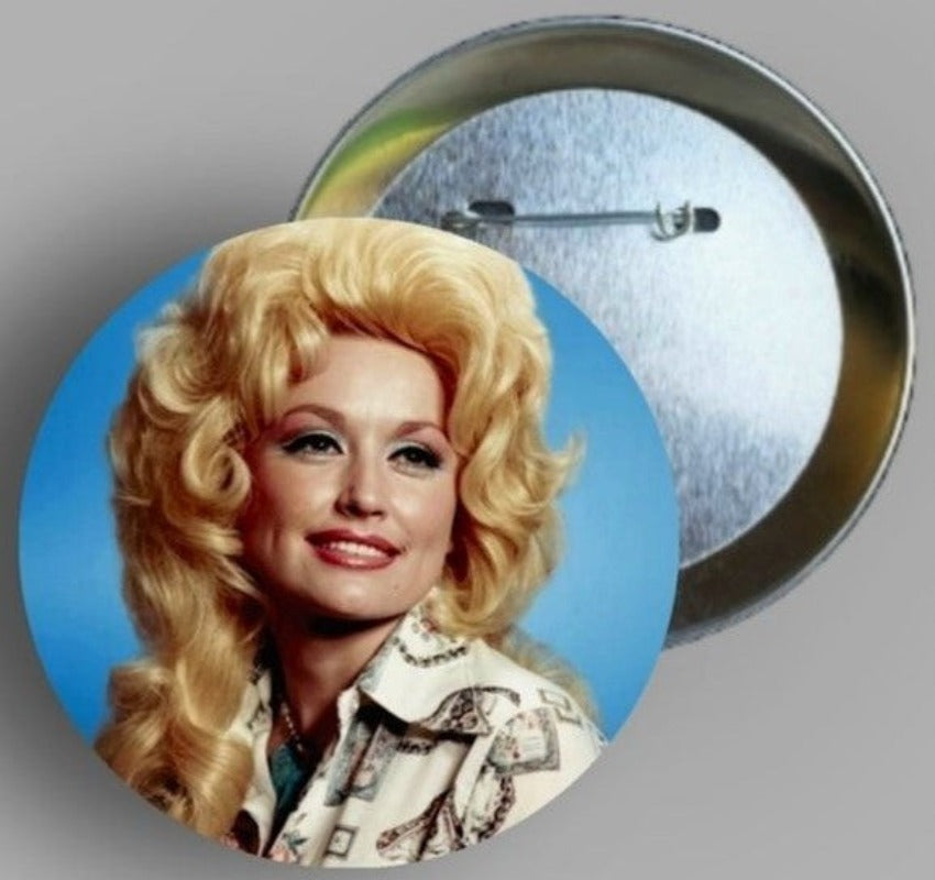 Dolly Parton Closer To God Button Pin Available In AREA51GALLERY New Orleans