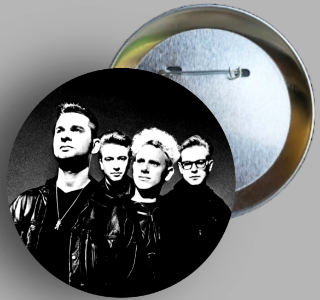 Custom 80's New Wave Music Button Pin Set  Featuring Depeche Mode For Sale In AREA51GALLERY New Orleans 