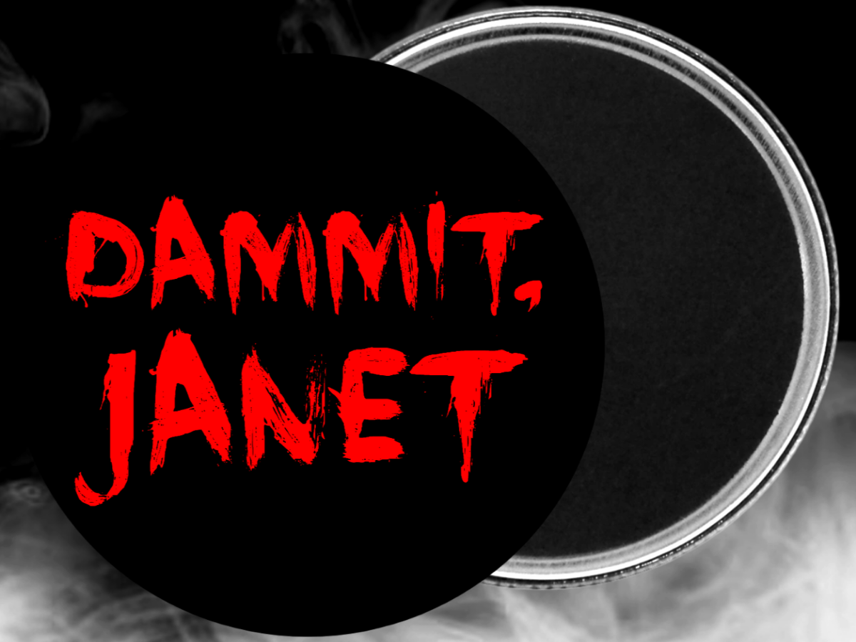 Handmade Dammit Janet Large 3.5" Magnet For Sale In AREA51GALLERY New Orleans