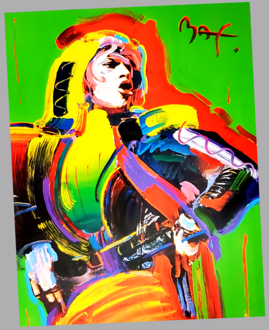 Peter Max Mick Jagger Photograph For Sale In AREA51GALLERY New Orleans 