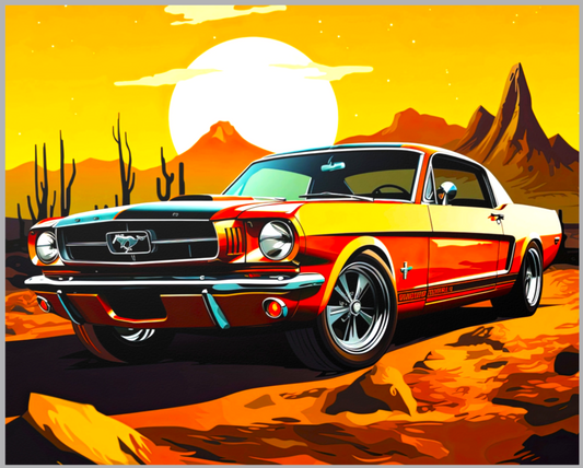 Pop Art Muscle Car Poster For Sale In AREA51GALLERY New Orleans 