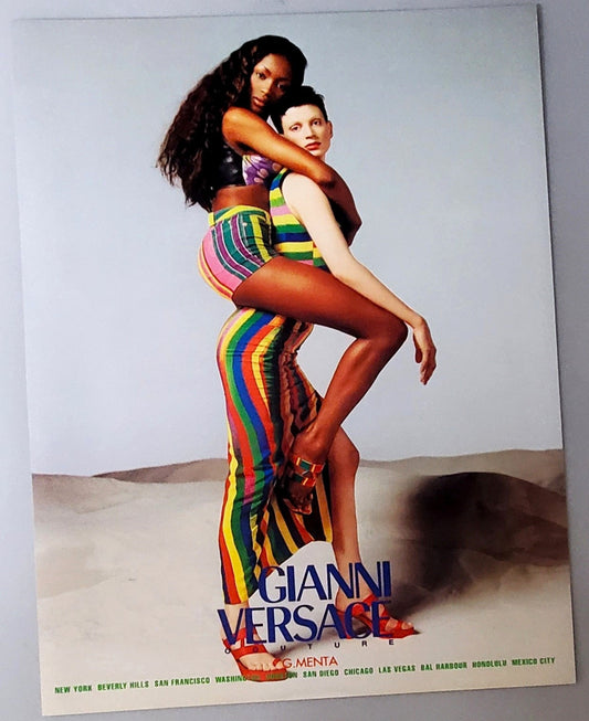 Authentic Versace Naomi And Kristen Photograph Photogrpah For Sale In AREA51GALLERY New Orleans 