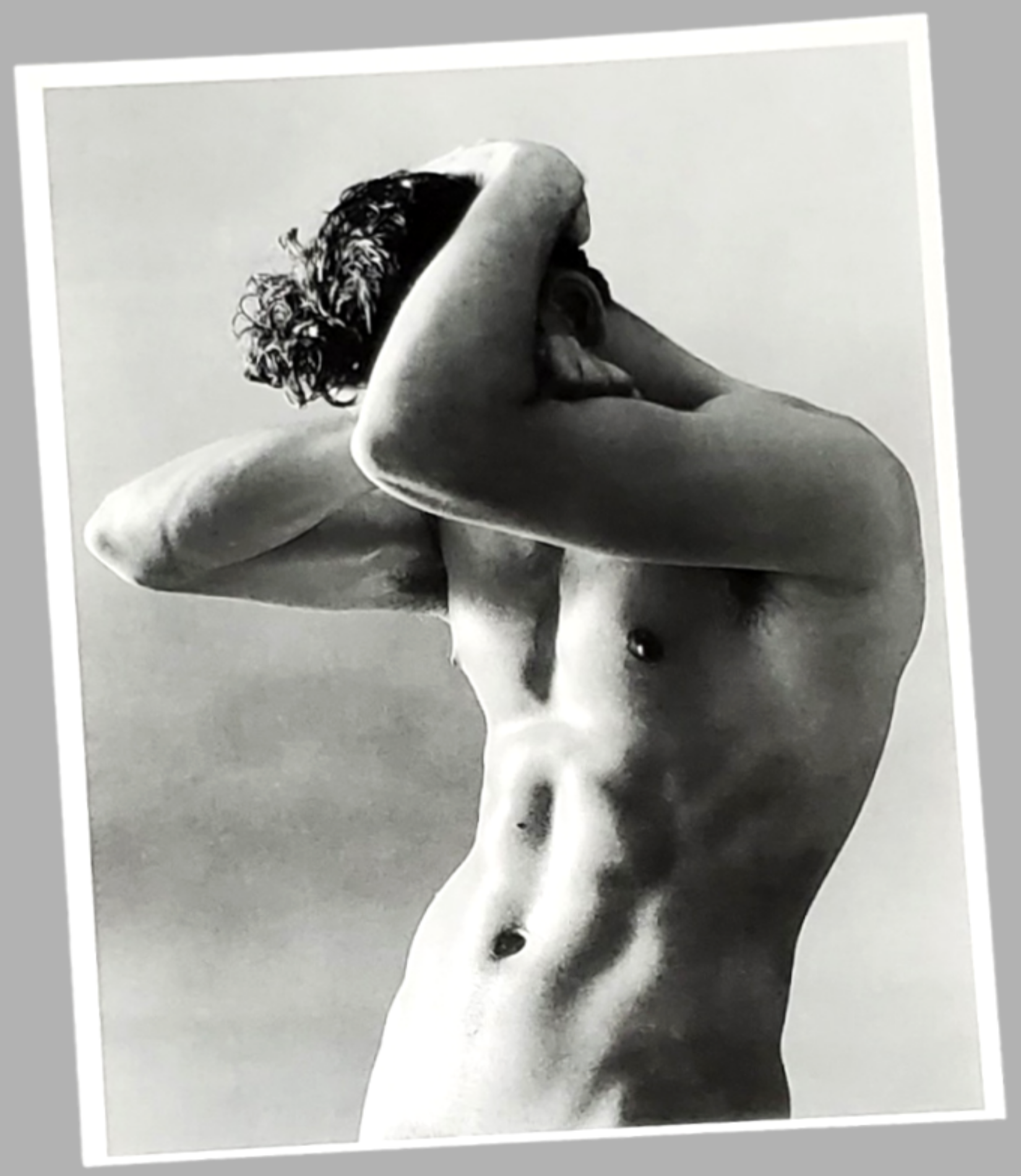 Authentic  Bruno Benini Male Nude Black And White  Art Photogrpah For Sale In AREA51GALLERY New Orleans a Gay Owned Small Business 