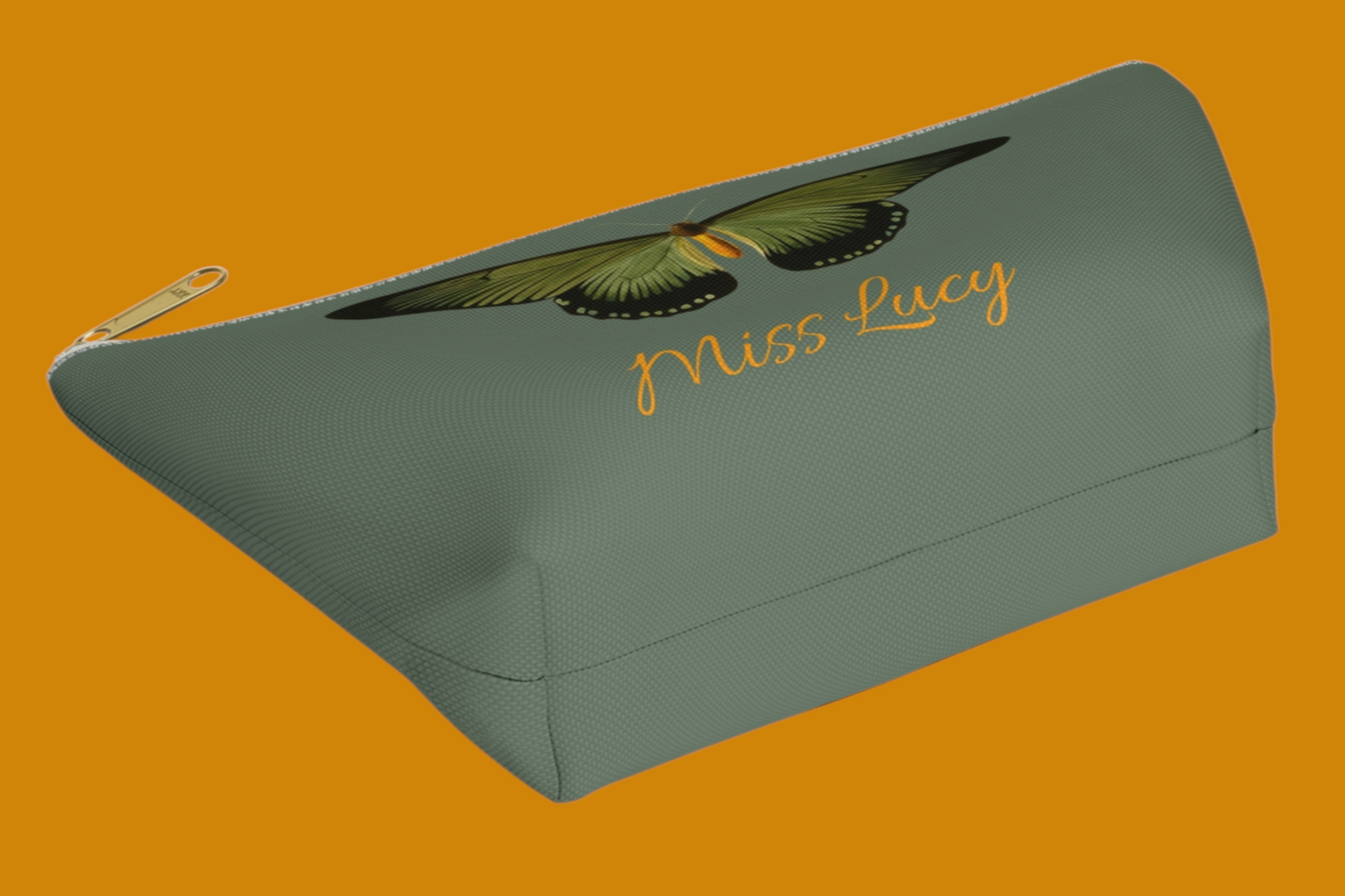 Personalized Butterfly Makeup Bag Pouch Available In AREA51GALLERY New Orleans Gift Shop.