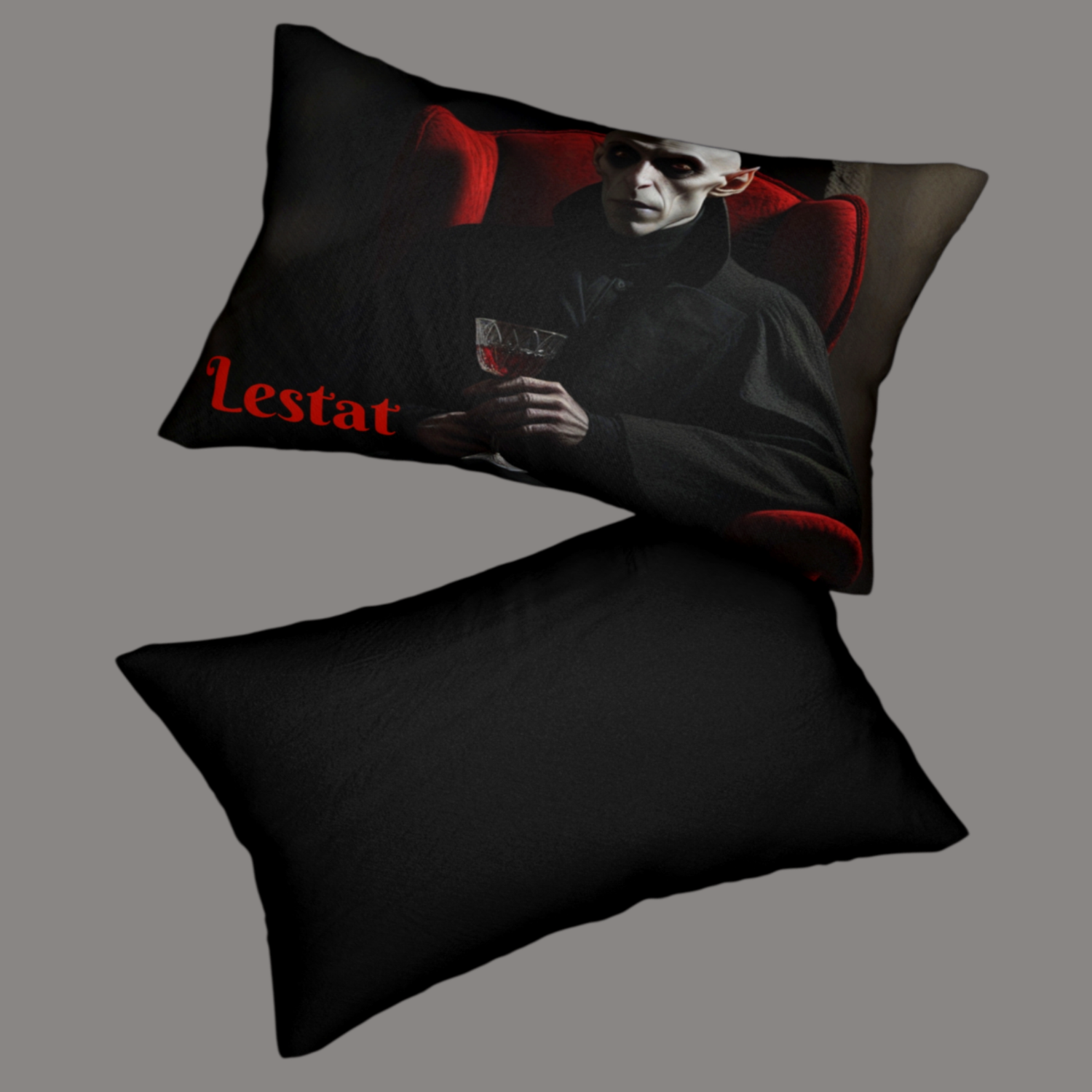 Personalizable Classic Movie Vampire Throw Pillow For Sale In AREA51GALLERY New Orleans Horror Gift Shop