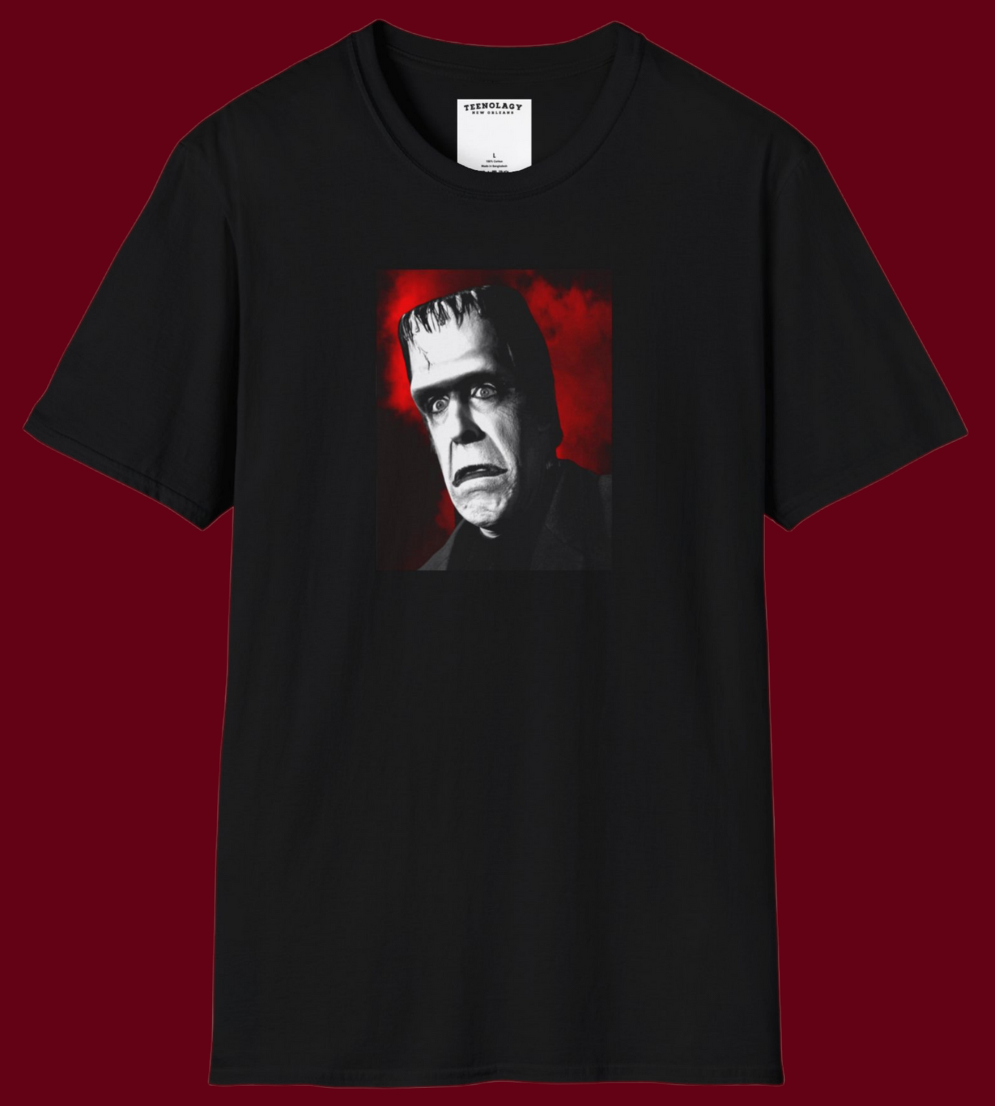 Black Herman Munster Custom Artwork T-Shirt For Sale In AREA51GALLERY New Orleans Horror Gift Shop