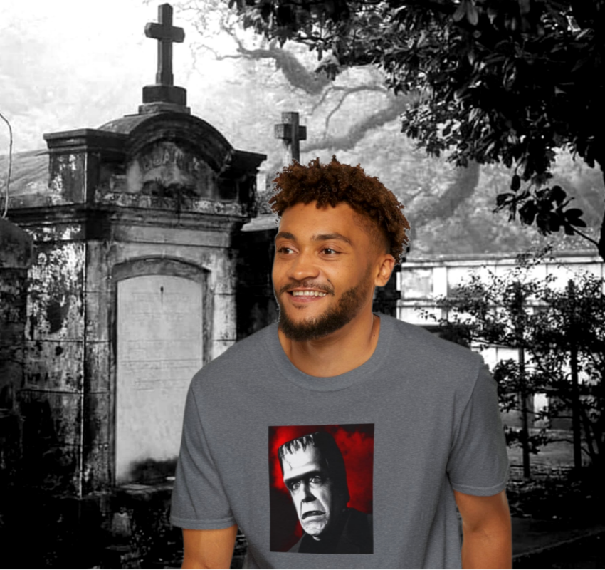 Herman Munster Custom Artwork T-Shirt For Sale In AREA51GALLERY New Orleans Horror Gift Shop