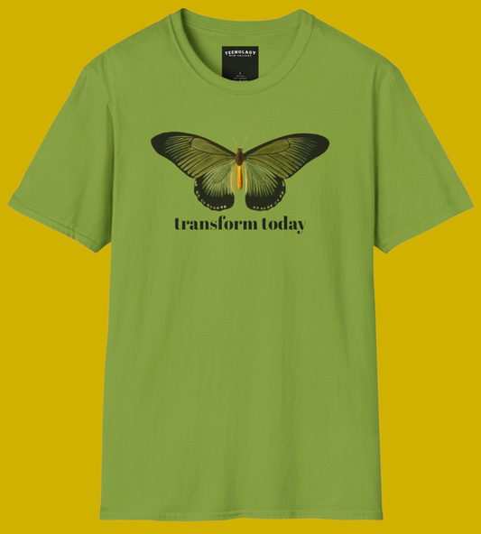 Transform Today Butterfly Graphic T-Shirt For Sale In AREA51GALLERY New Orleans Gift Shop