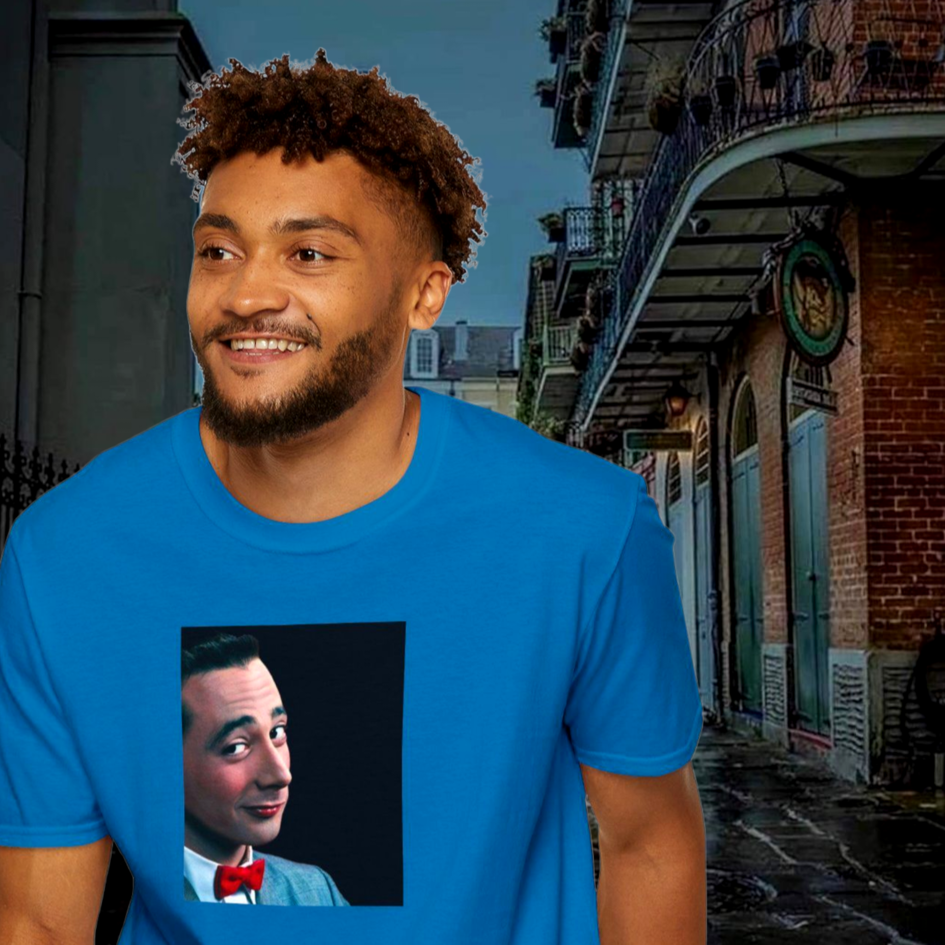 Pee-Wee Herman Photo Graphic T-Shirt For Sale In AREA51GALLERY New Orleans A Gay owned Small business.