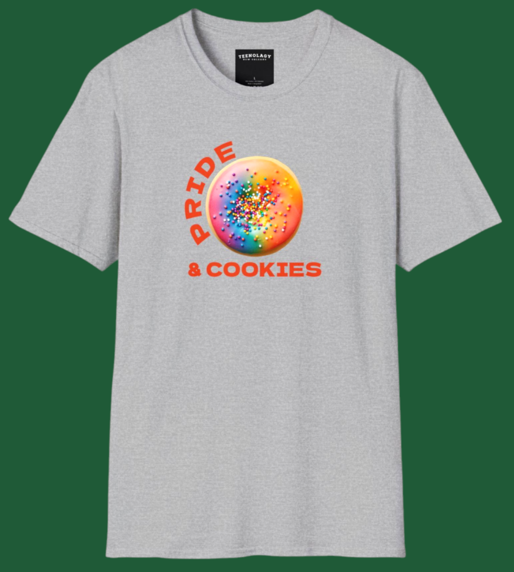 LGBTQ Rainbow Pride Cookie T-Shirt For Sale In AREA51GALLERY New orleans A Gay Owned Small Business