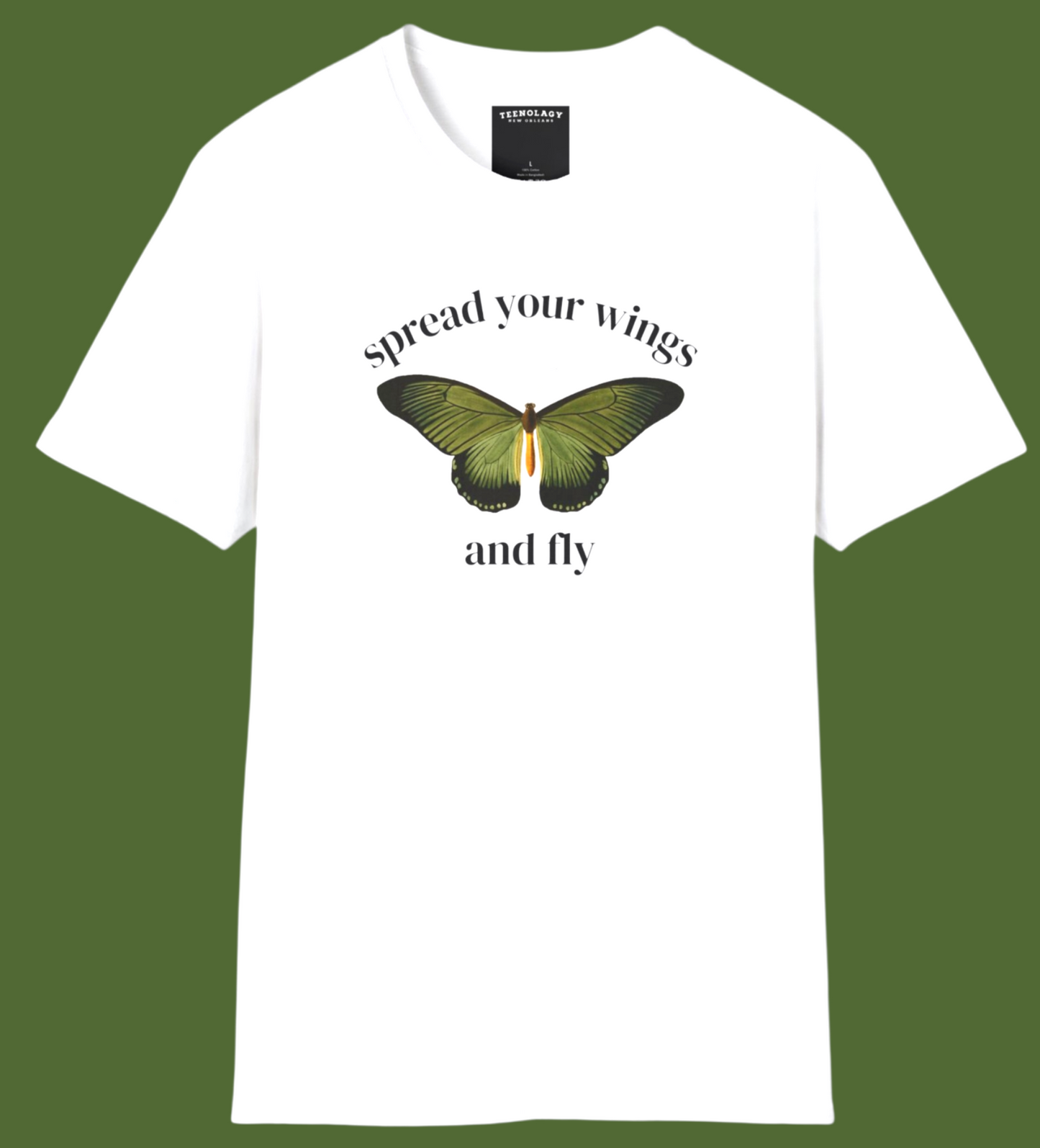 Spread Your Wings And Fly Butterfly Tee For Mothers Day Designed In AREA51GALLERY New Orleans Gift Shop