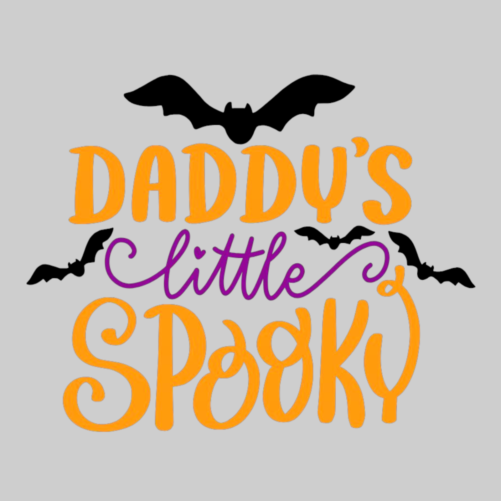 Cute Daddy's Little Spooky Halloween Tee For Baby Sold In AREA51GALLERY New Orleans