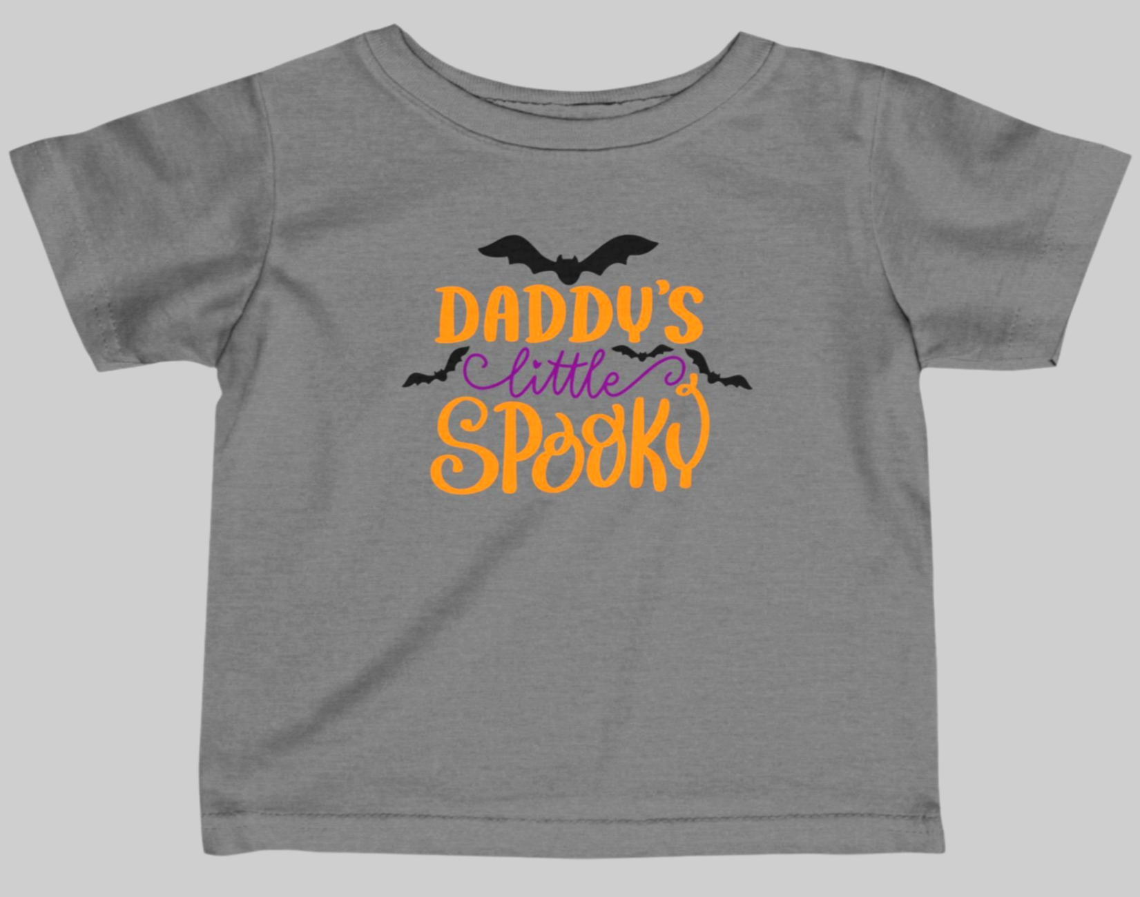 Cute Daddy's Little Spooky Halloween Tee For Baby Sold In AREA51GALLERY New Orleans