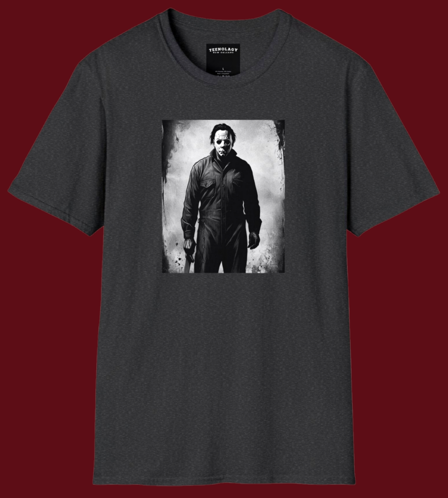 Michael Myers The Shape Halloween Shirt For Sale In AREA51GALLERY New Orleans.