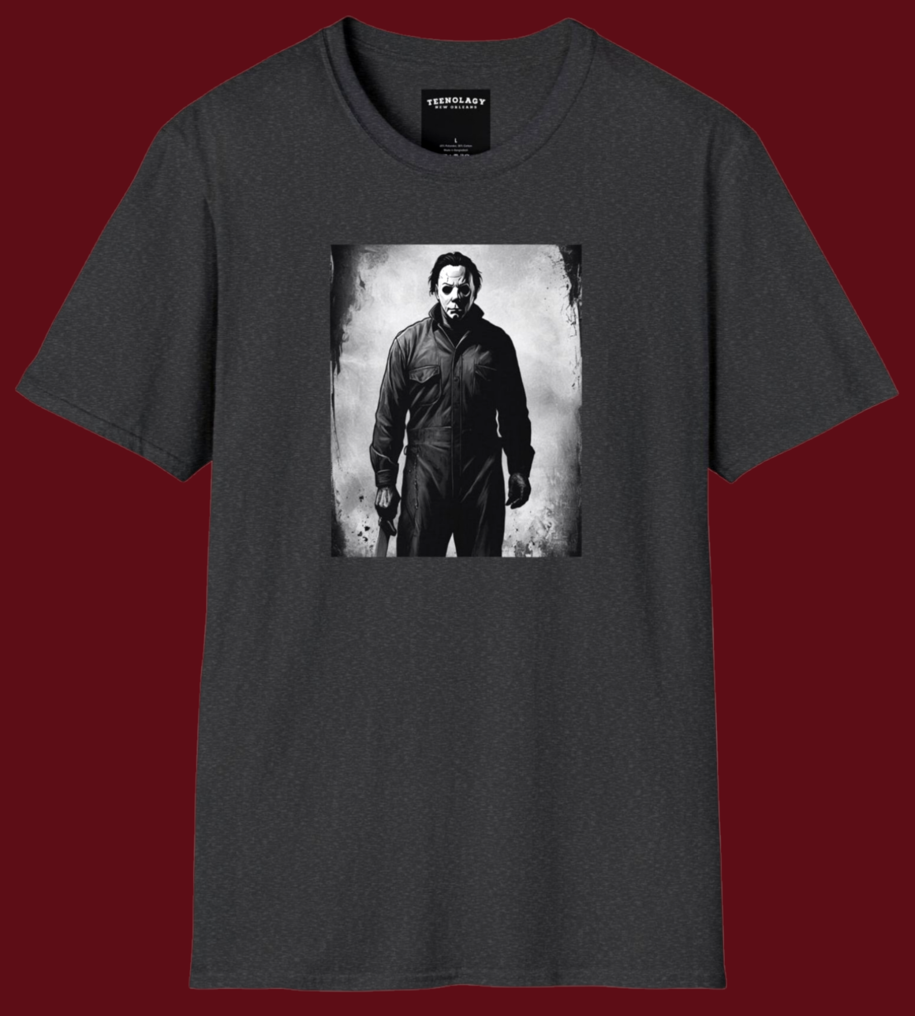 Michael Myers The Shape Halloween Shirt For Sale In AREA51GALLERY New Orleans.