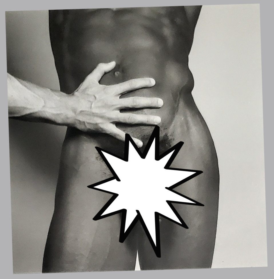 Erotic Black Gay Male Nude Art Print For Sale In AREA51GALLERY New Orleans a Gay Owned Small Business.