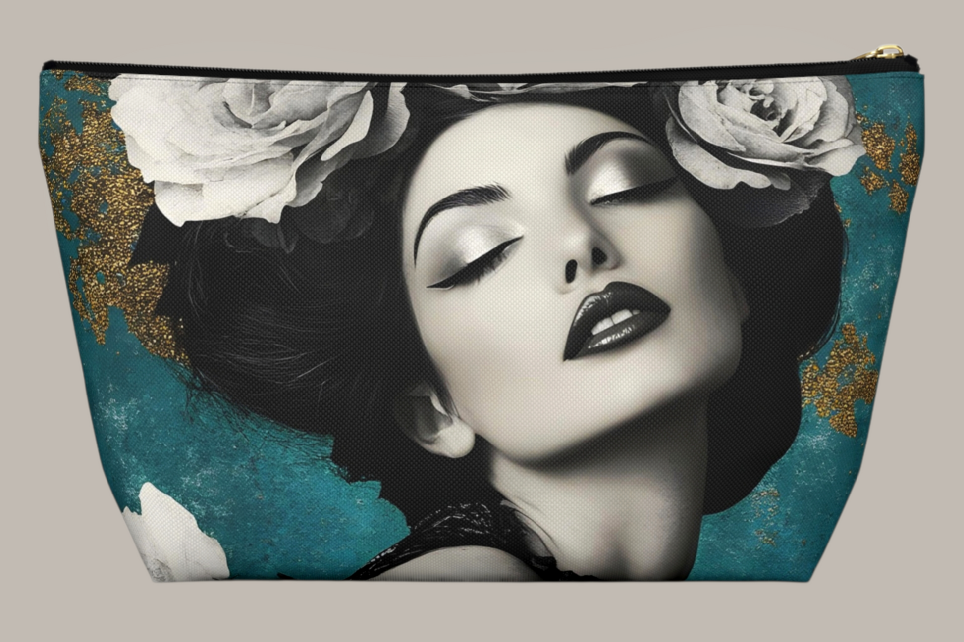 Personalized Elegant Ladies Makeup Accessory Bag For Sale In AREA51GALLERY New Orleans Gift Shop