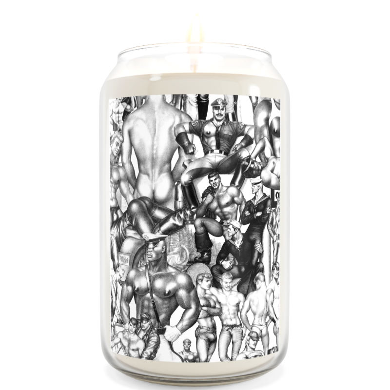 Tom Of Finland Style Scented Candle For Sale In AREA51GALLERY New Orleans A Gay Owned Small Business