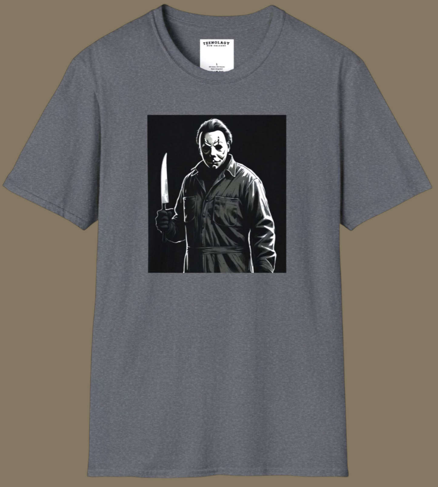Michael Myers Halloween Costume T-Shirt For Sale in AREA51ALLERY New Orleans 