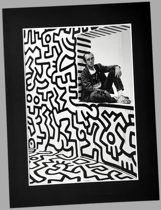 Authentic Keith Haring Print Matted For Framing  For Sale In AREA51GALLERY New Orleans 