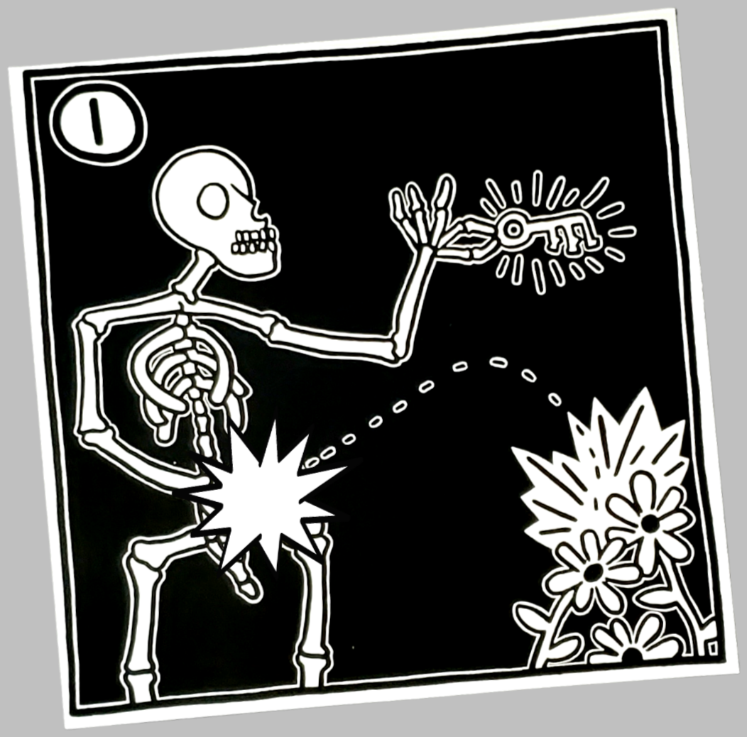 Keith Haring Skeleton Pop Art Set Sold In AREA51GALLERY New Orleans A Gay Owned Small Business