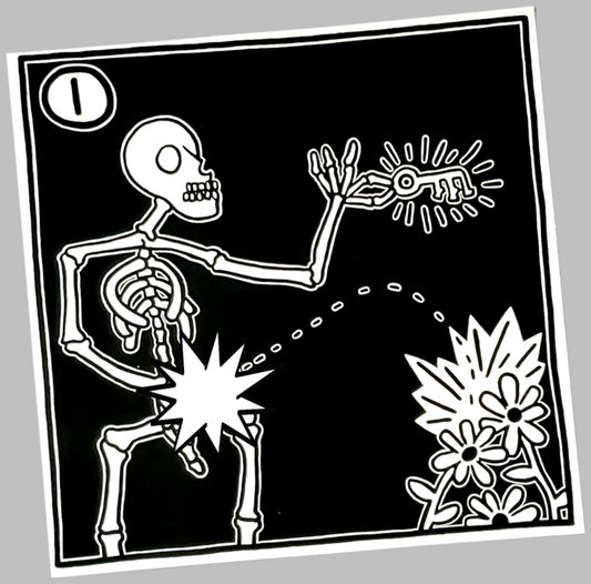 Keith Haring Skeleton Pop Art Set Sold In AREA51GALLERY New Orleans A Gay Owned Small Business
