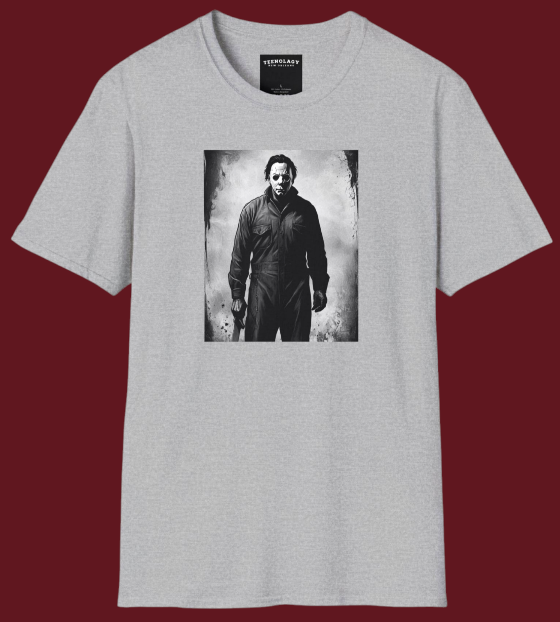 Michael Myers The Shape Halloween Shirt For Sale In AREA51GALLERY New Orleans.