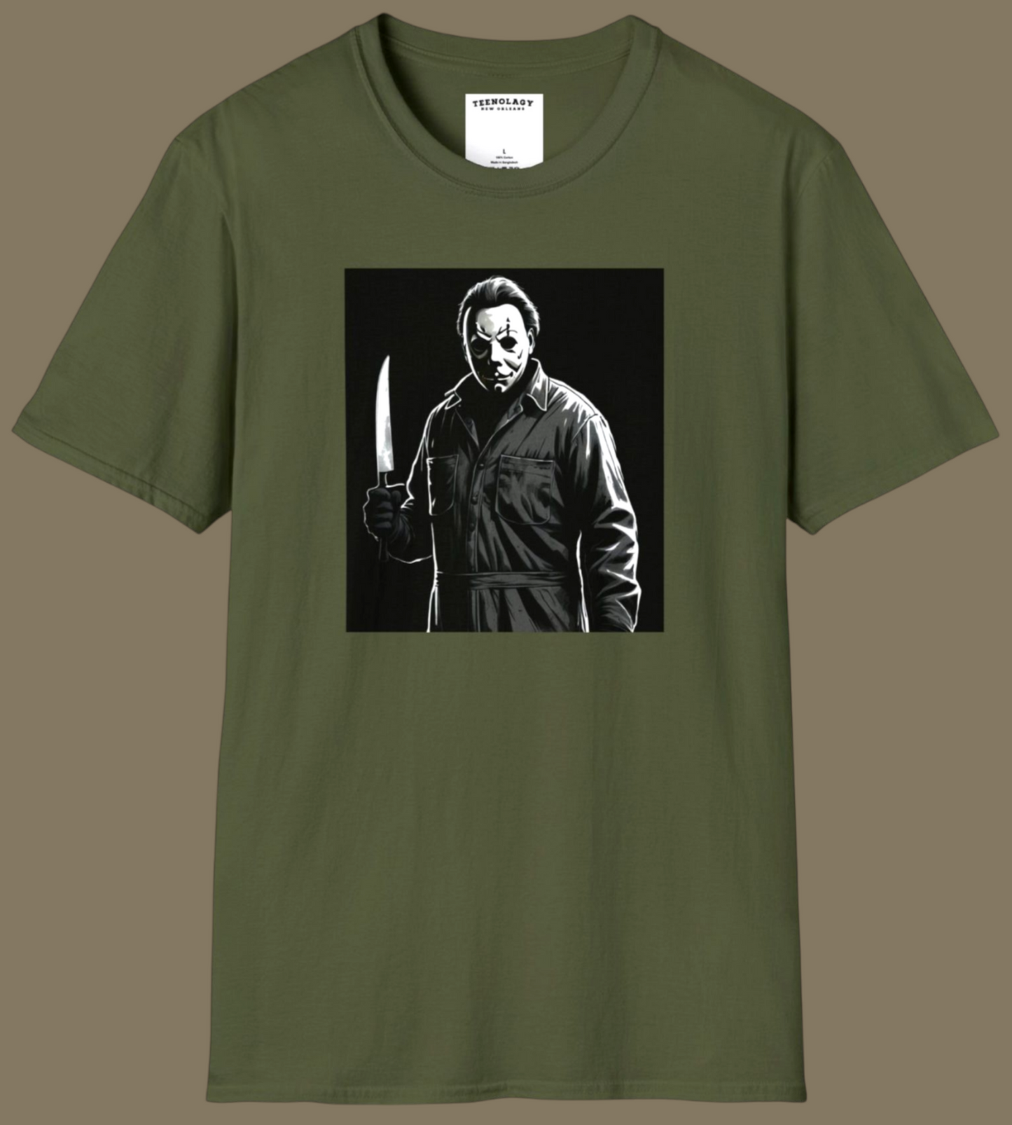 Michael Myers Halloween Costume T-Shirt For Sale in AREA51ALLERY New Orleans 