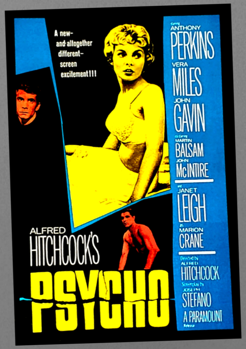 Original Psycho Movie Small Poster Collectable For Sale In AREA51GALLERY New Orleans.