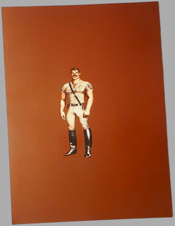 Authentic Tom Of Finland Gay Cop Photograph With Brown Background Sold In AREA51GALLERY A Gay Owned Small Business