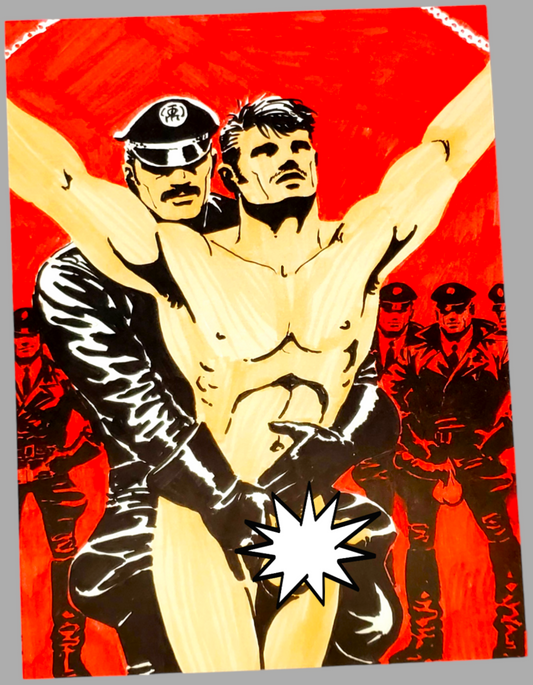 Authentic Tom Of Finland Leather Daddy Pop Art Print For Sale In AREA51GALLERY New Orleans A Gay Owned Small Business