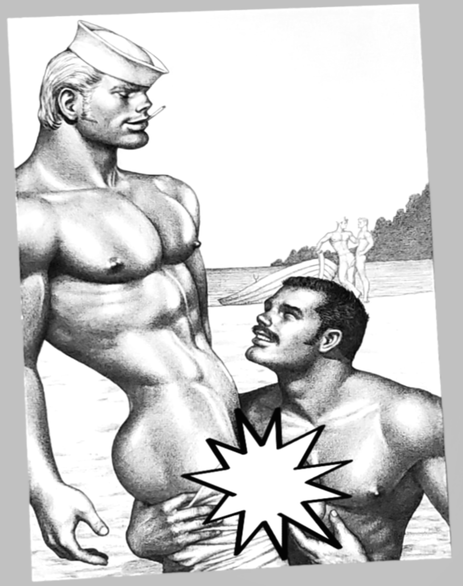 Authentic Tom Of Finland Nude Gay Couple Sex Play For Sale In AREA51GALLERY New Orleans A gay owned Small Business